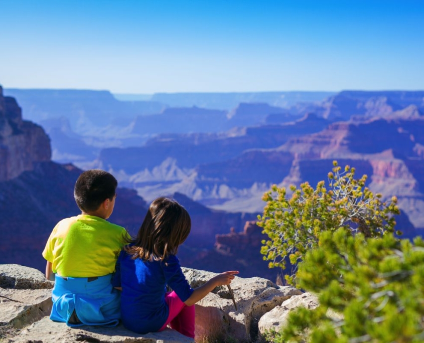 bambini in vacanza al Grand Canyon