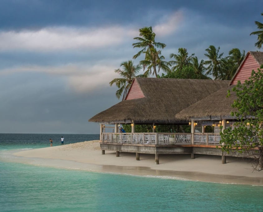 villaggio sulla spiaggia Oceano Indiano villaggio sulla spiaggia Oceano Indiano